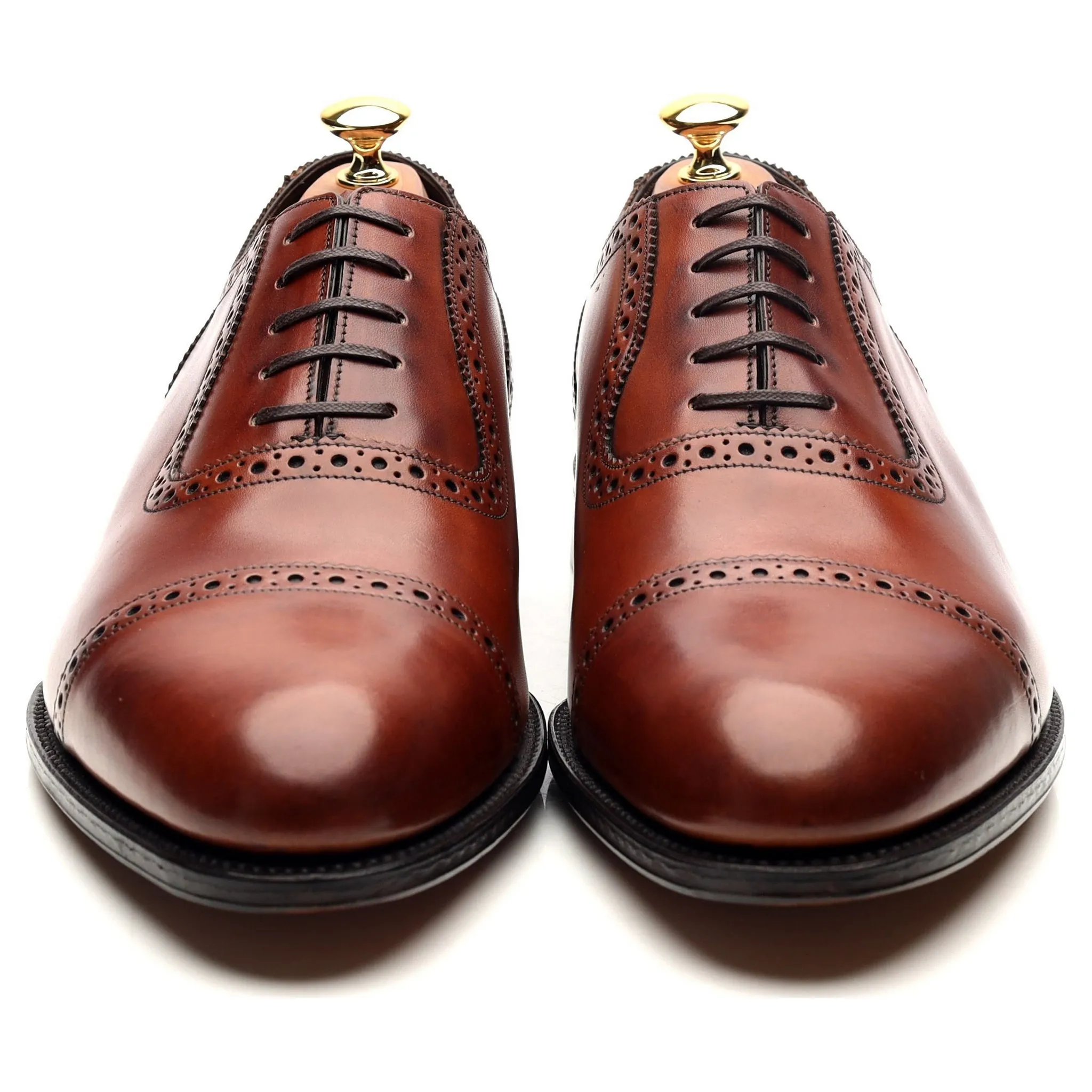 1880 Export Grade 'Trinity' Brown Leather Oxford Brogues UK 10.5 F