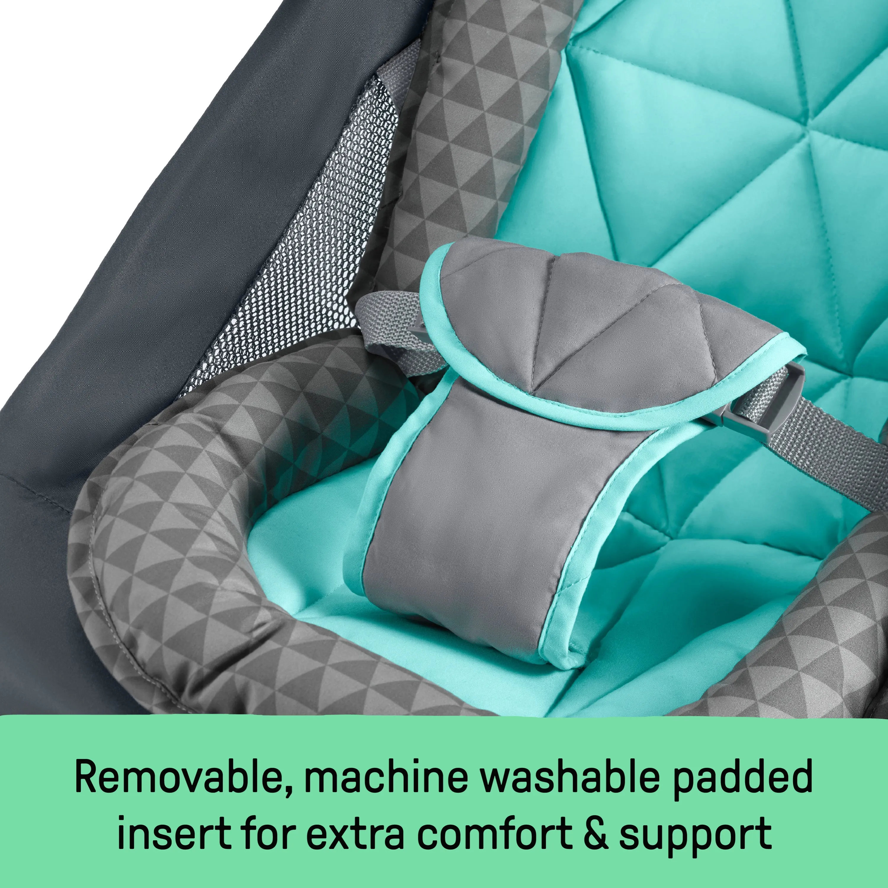 2-in-1 Bouncer & Rocker Duo - Gray /Teal
