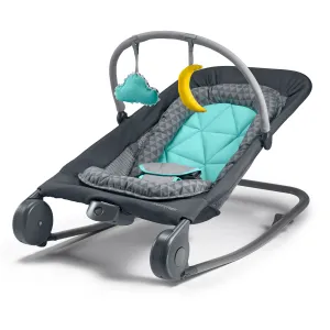 2-in-1 Bouncer & Rocker Duo - Gray /Teal