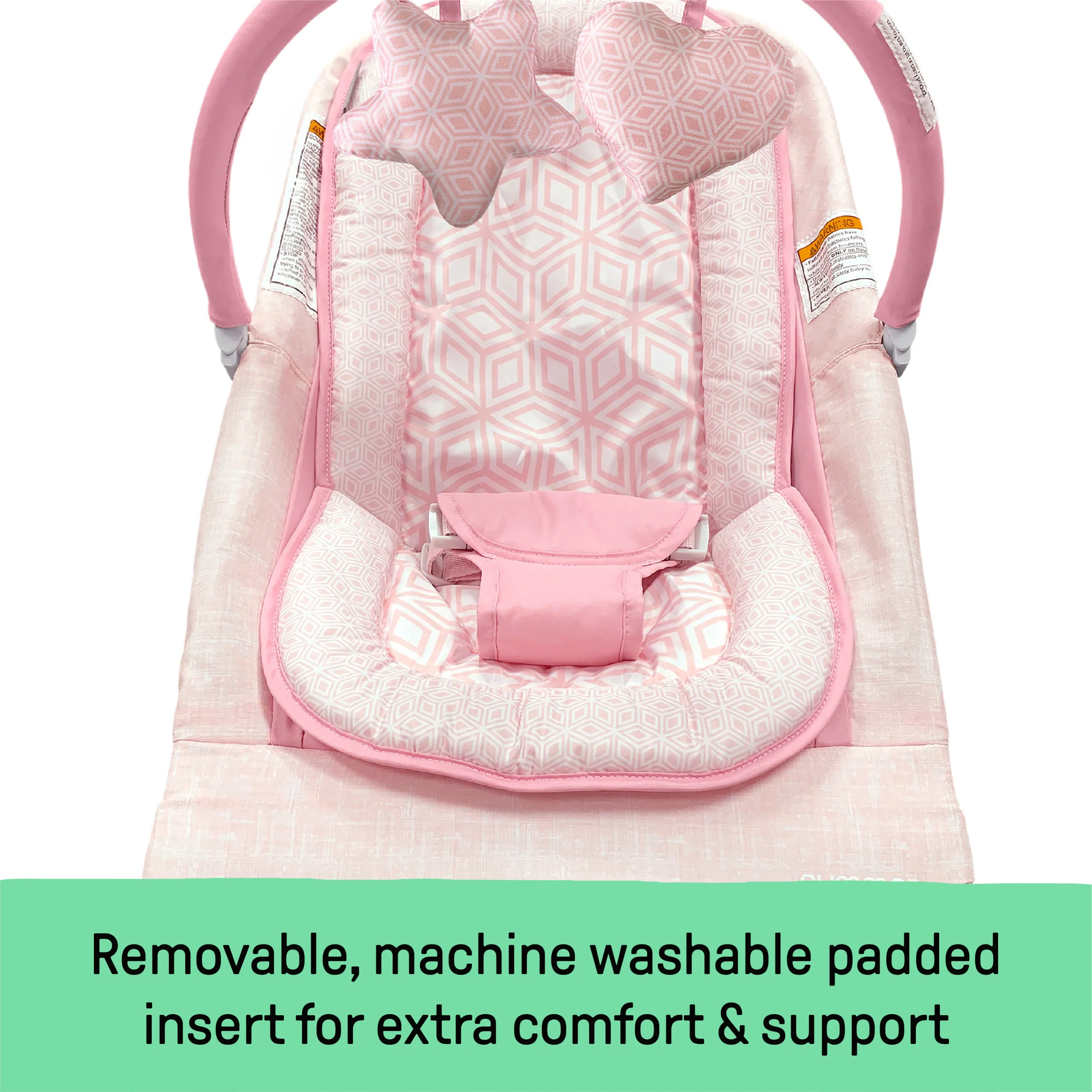 2-in-1 Bouncer & Rocker Duo - Pink