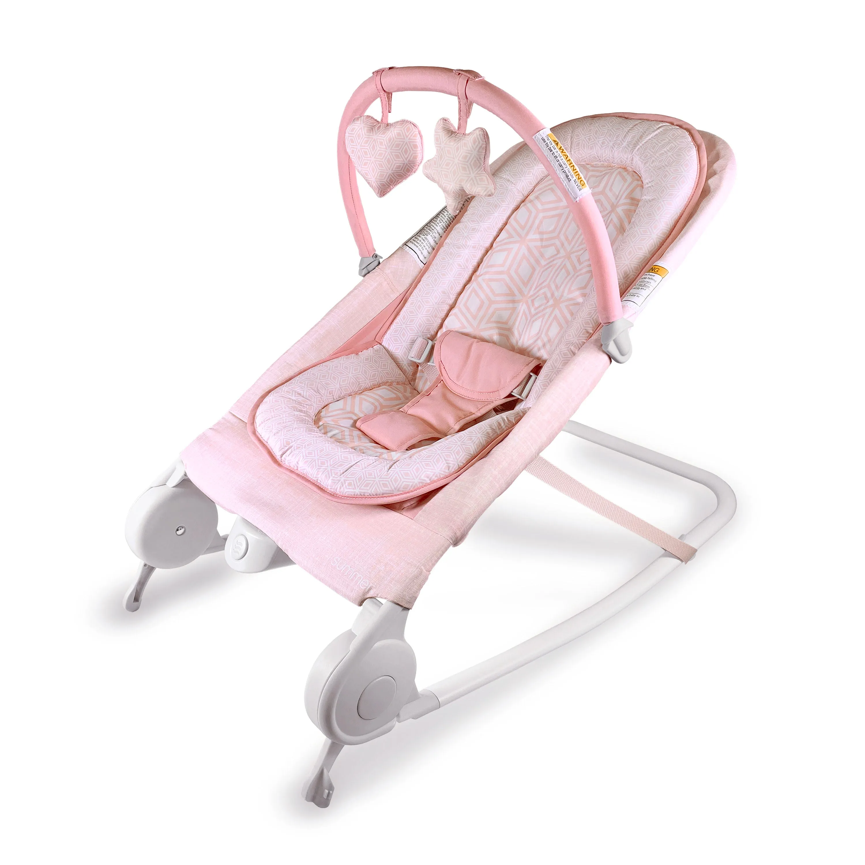 2-in-1 Bouncer & Rocker Duo - Pink