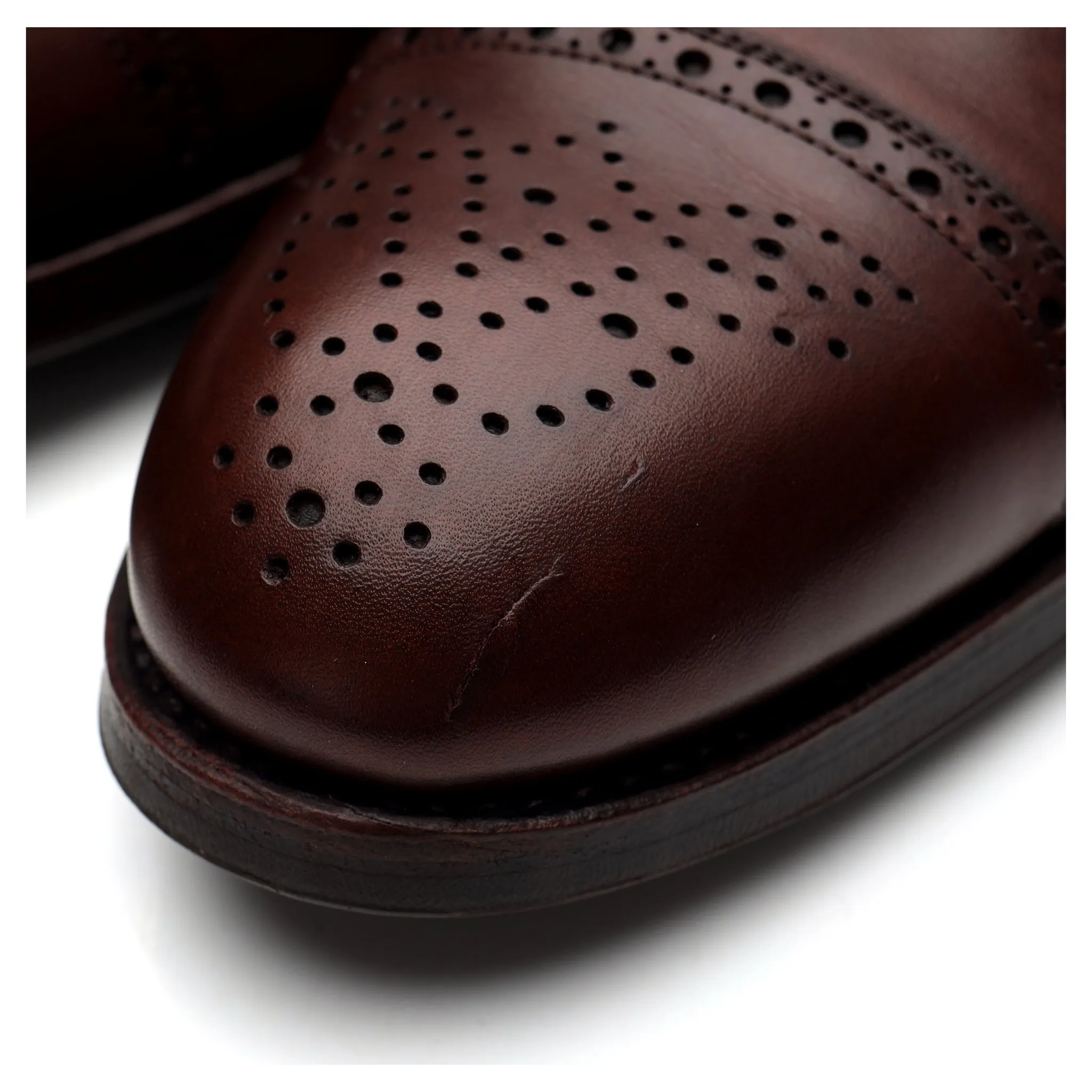 '730' Brown Leather Derby Brogues UK 9