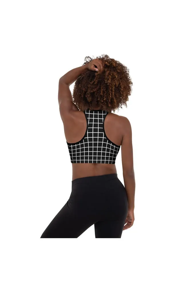 A Grid Beginning Padded Sports Bra