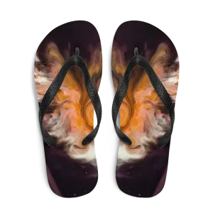 Abstract Painting Flip-Flops