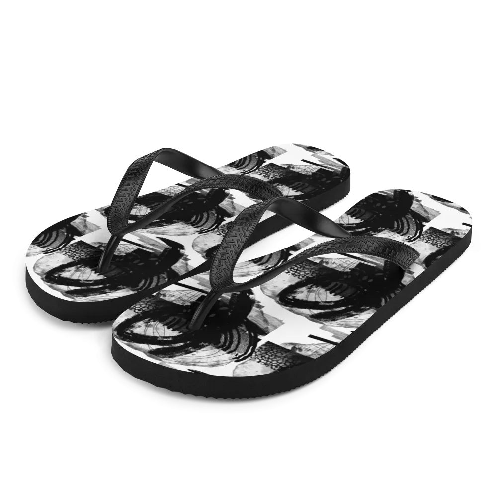 Absurd Illustration Series Flip Flops