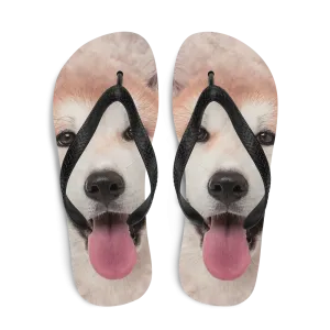 Akita Dog Flip-Flops