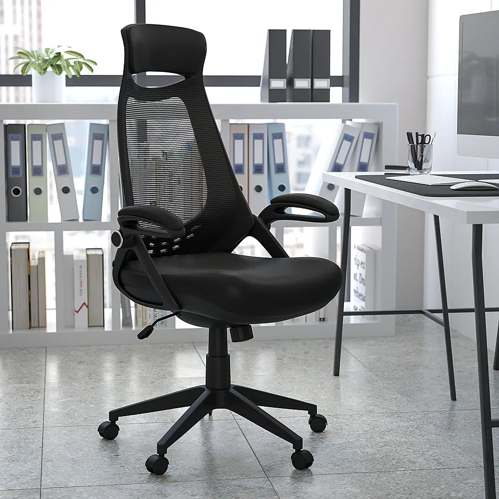 Alamont Home - Ivan Contemporary Mesh Executive Swivel Office Chair - Black Mesh