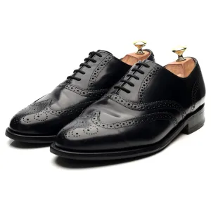 'Albert' Black Leather Brogues UK 8 G