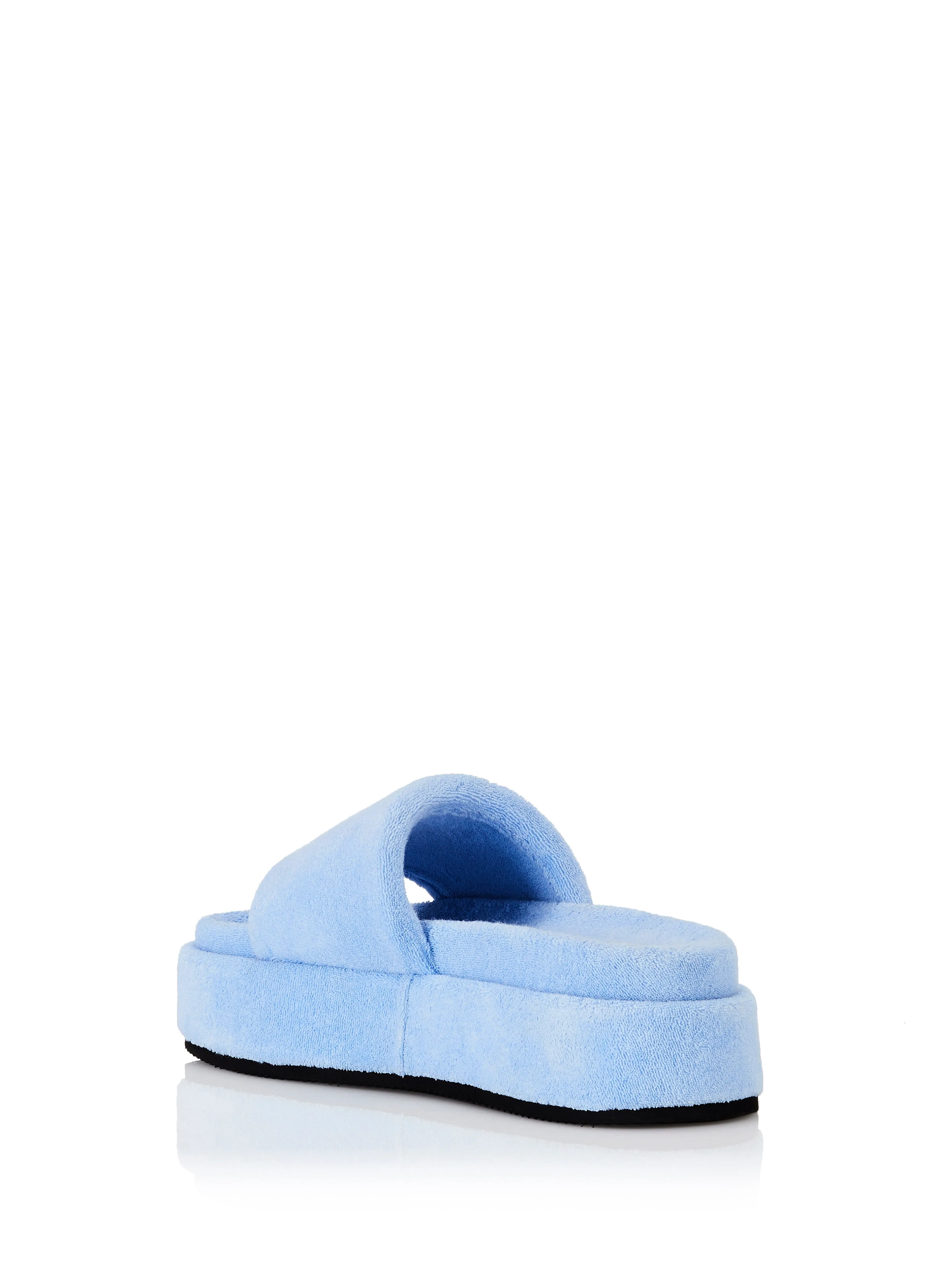 ALIAS MAE Womens Bree Sandals Pale Blue Terry