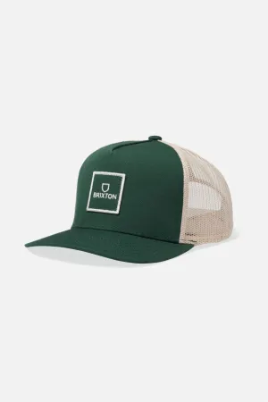 Alpha Block NetPlus MP Trucker Hat - Dark Forest/Off White