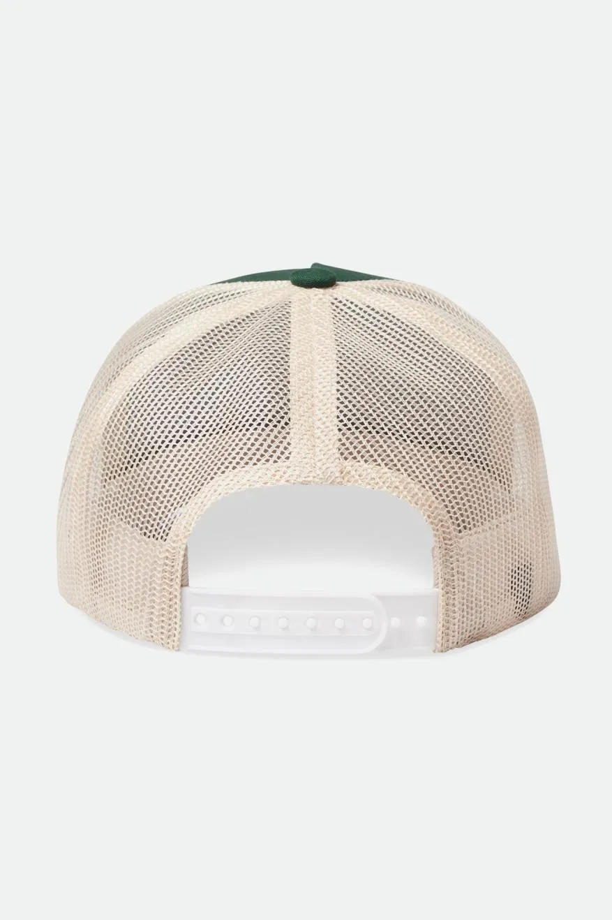 Alpha Block NetPlus MP Trucker Hat - Dark Forest/Off White