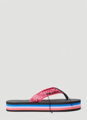 Arizona Love Paisley Print Flip Flops