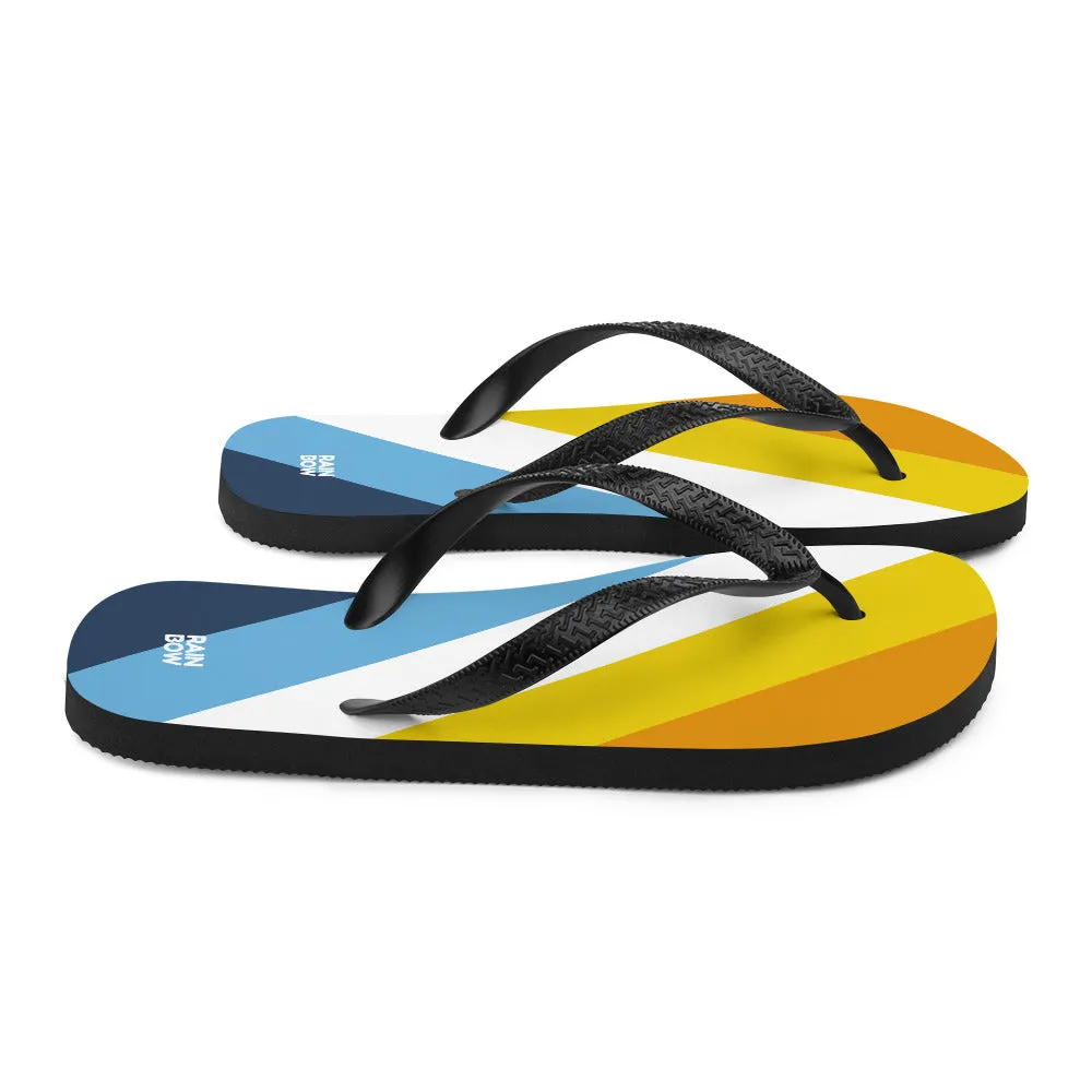 AroAce Diagonal Pride Flag Flip-Flops