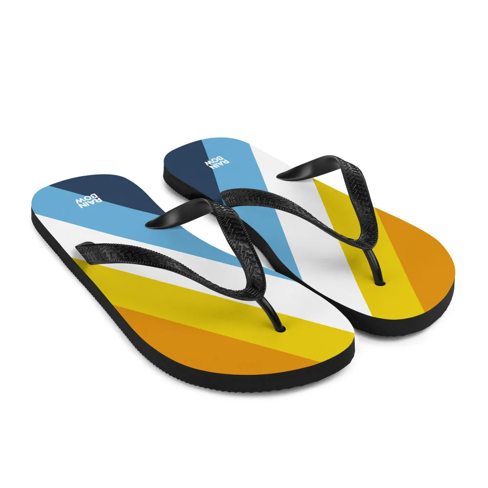 AroAce Diagonal Pride Flag Flip-Flops