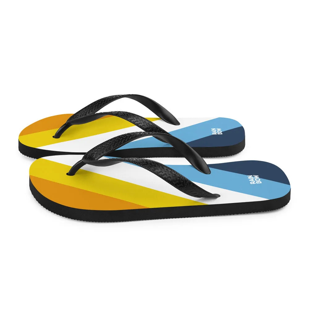 AroAce Diagonal Pride Flag Flip-Flops