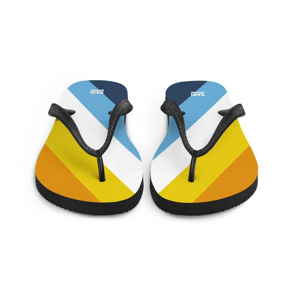 AroAce Diagonal Pride Flag Flip-Flops