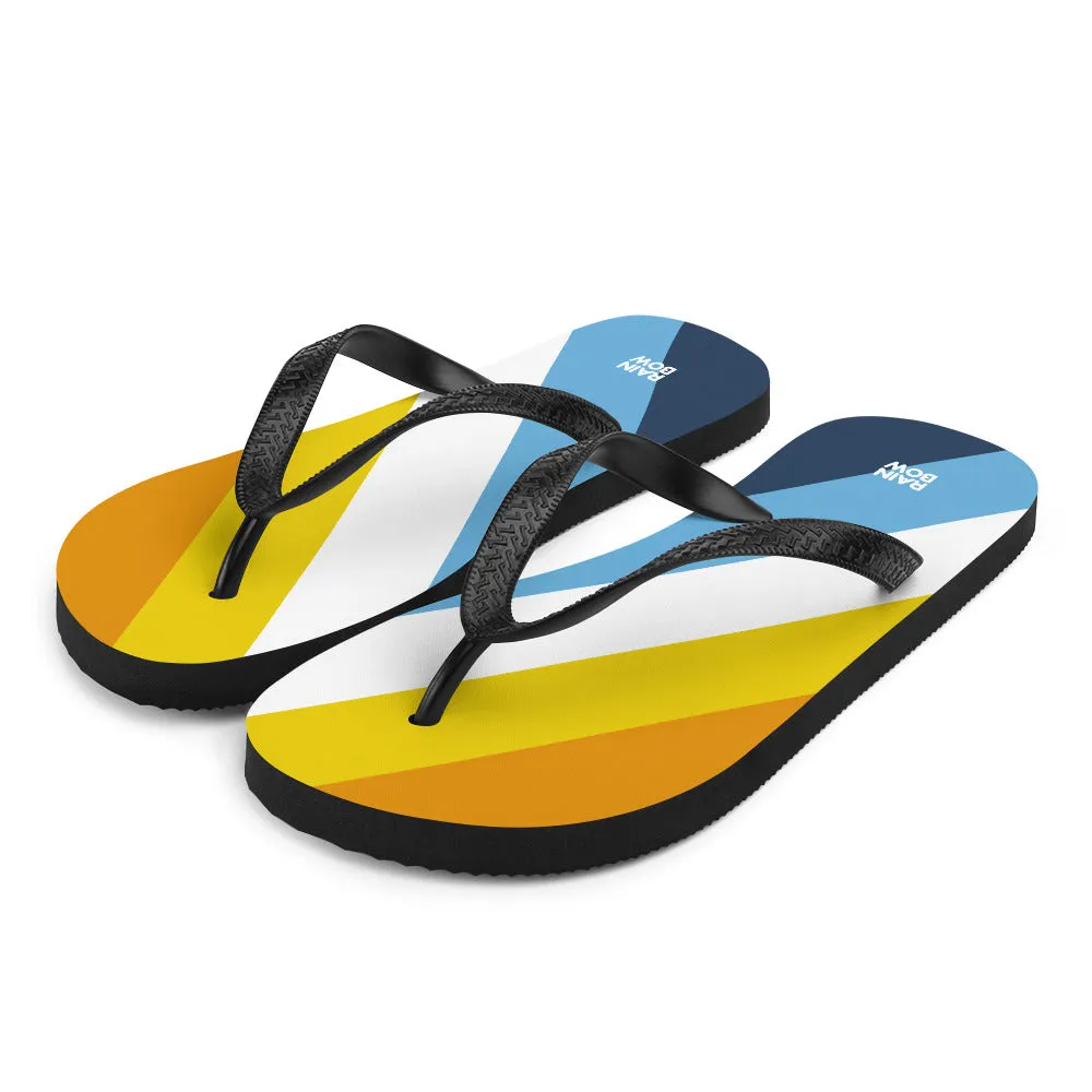 AroAce Diagonal Pride Flag Flip-Flops