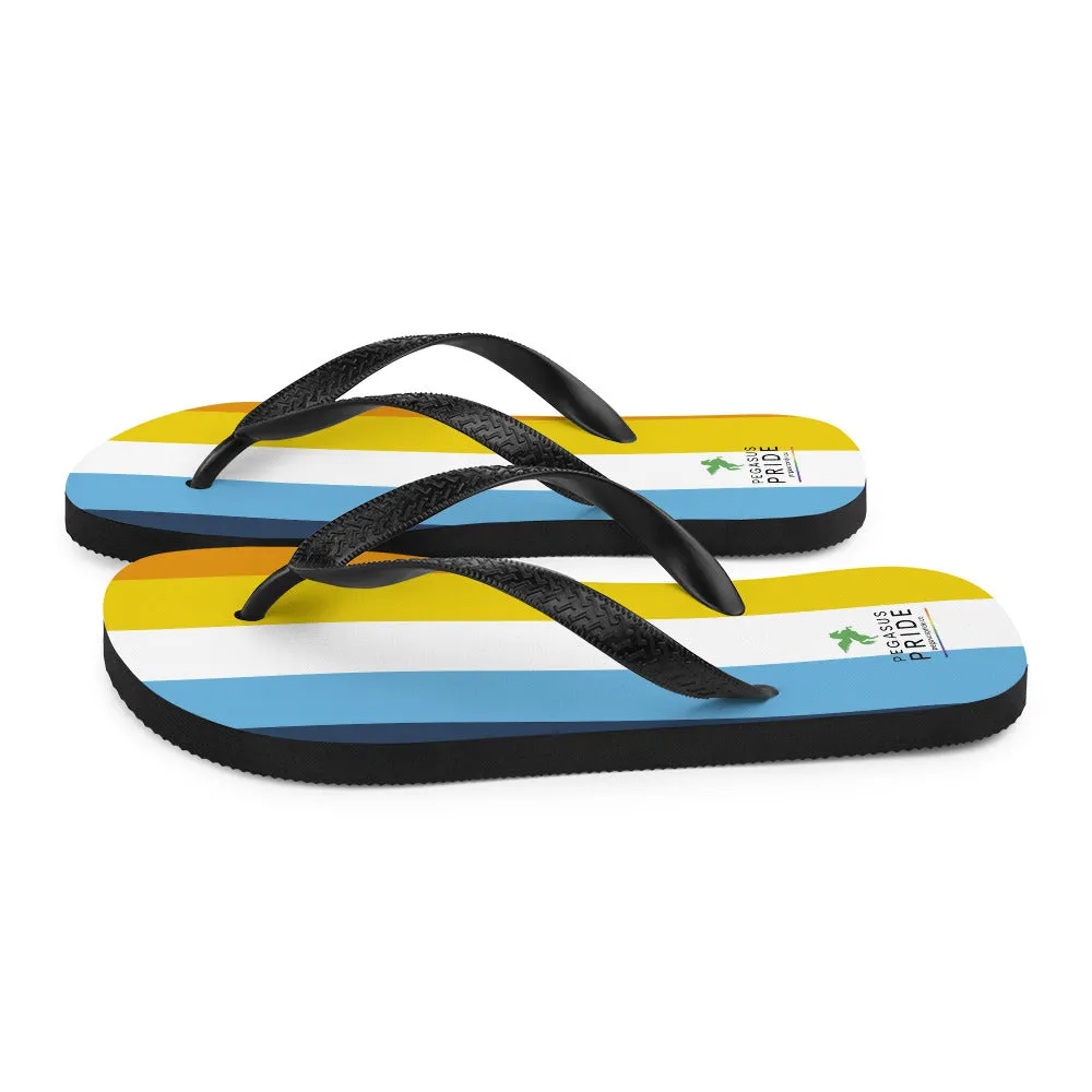 Aroace Pride Flag Flip-Flops Sandals