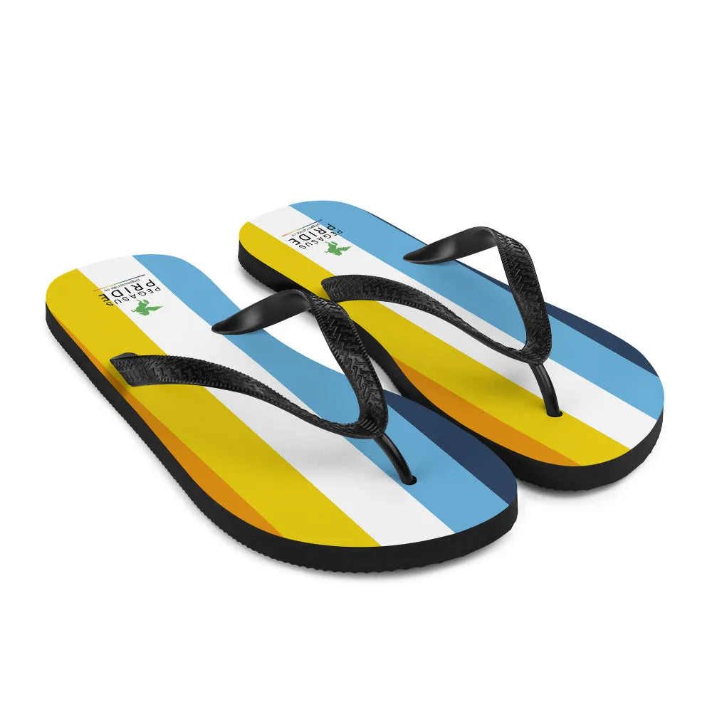 Aroace Pride Flag Flip-Flops Sandals