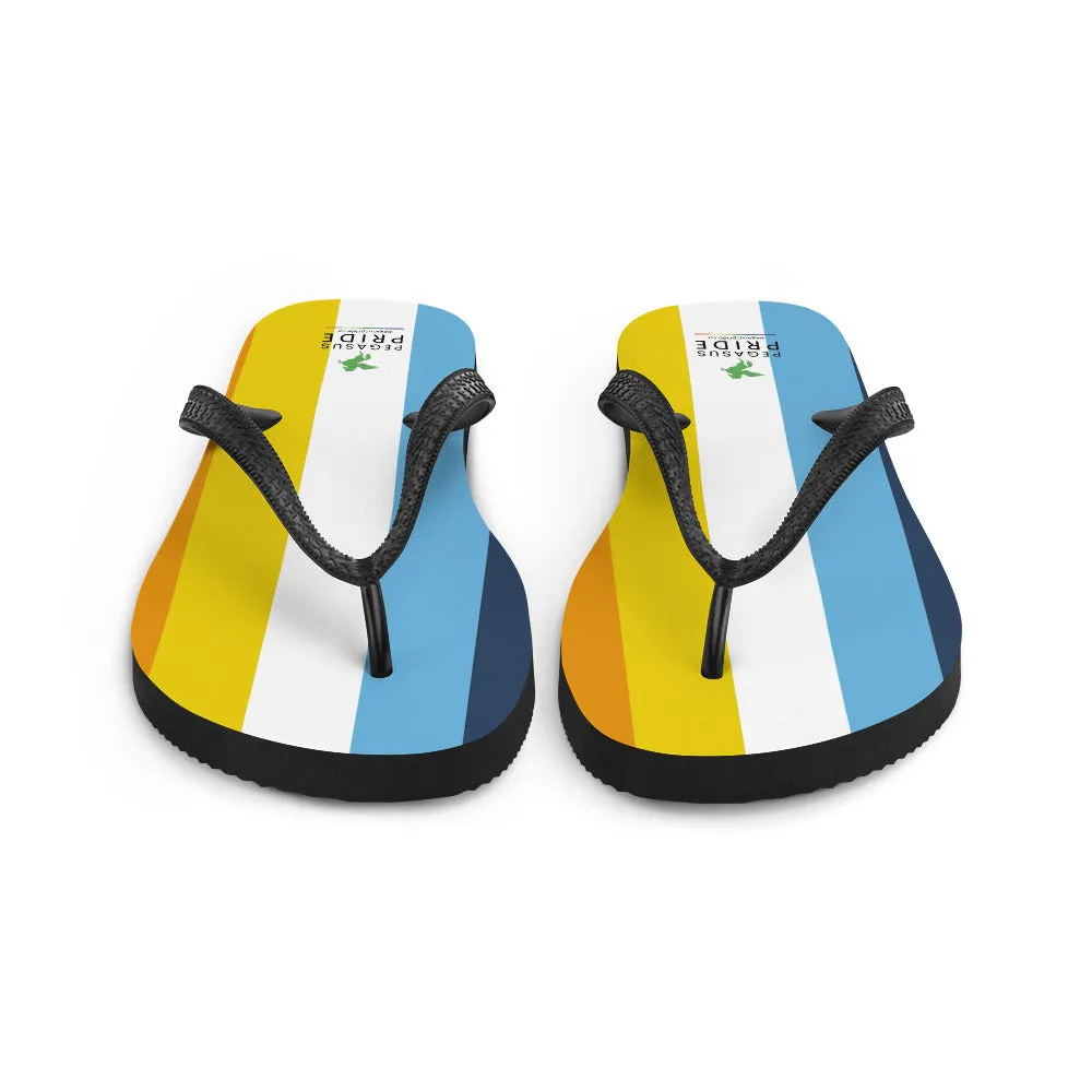 Aroace Pride Flag Flip-Flops Sandals