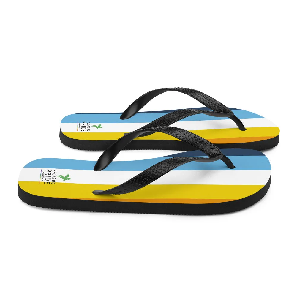 Aroace Pride Flag Flip-Flops Sandals