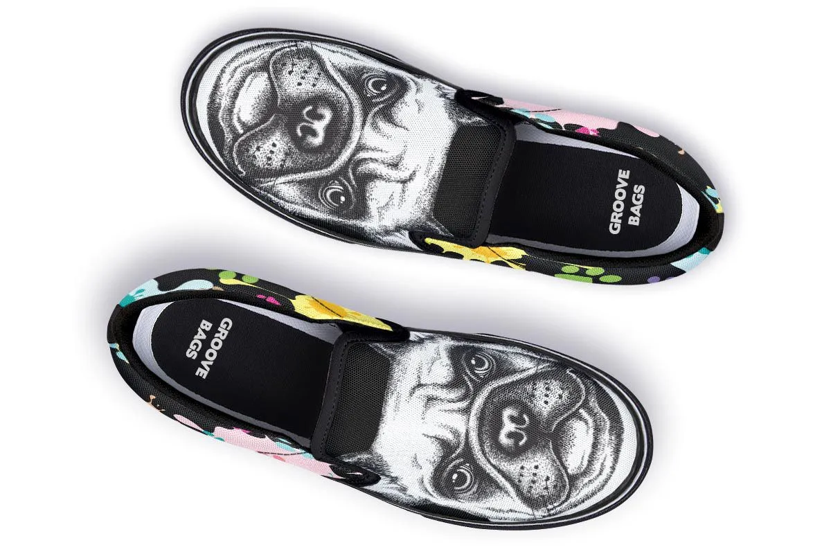 Artsy Frenchie Slip-On Shoes