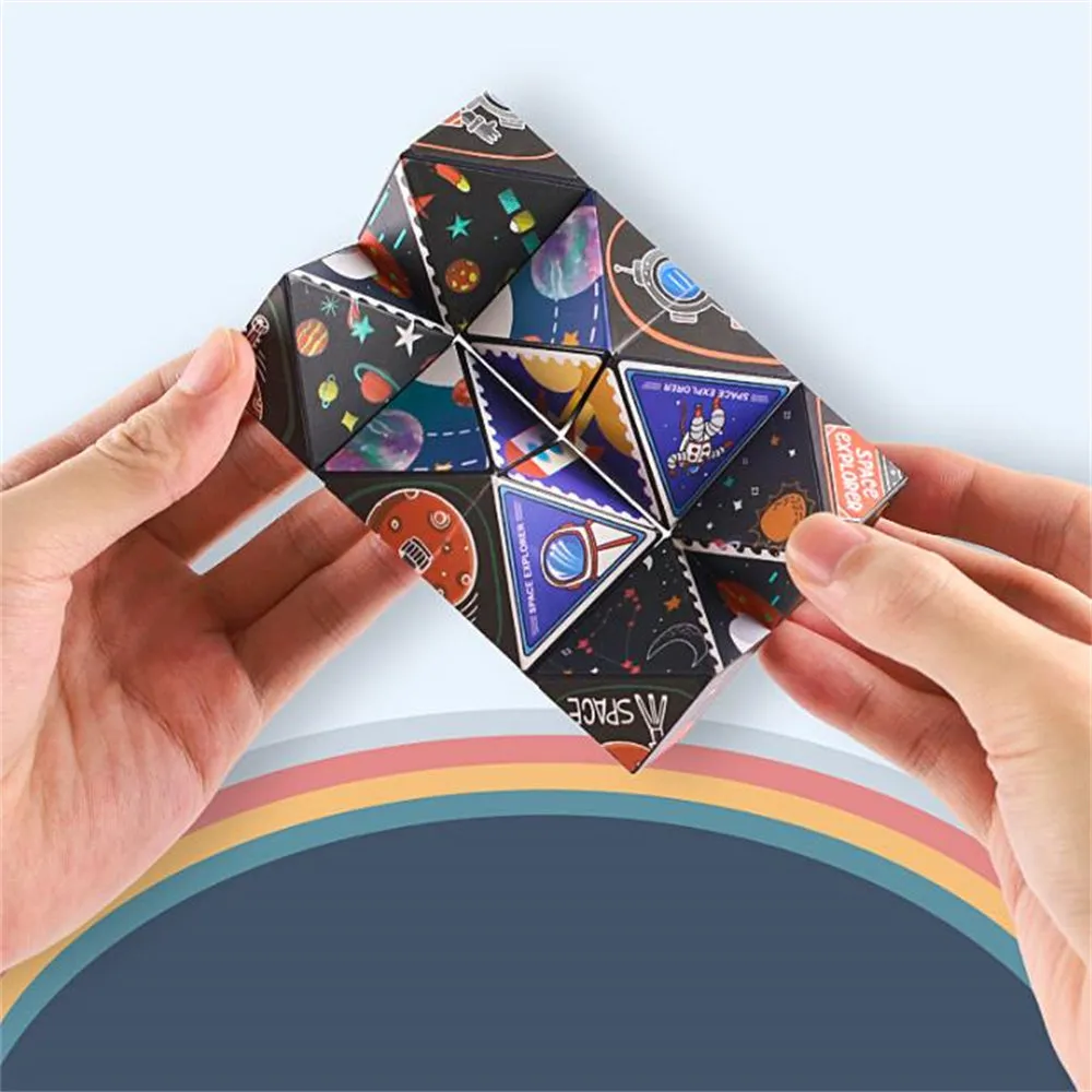 Astronaut Rubik Starry Sky Flip Puzzle Pressure Relief Fidget Toys