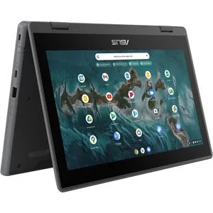 Asus Chromebook Flip CR1 CR1100FKA-YZ184T 11.6" Touchscreen Rugged Convertible 2 in 1 Chromebook - HD - Intel Celeron N5100 - 8 GB - 64 GB Flash Memory - Dark Gray