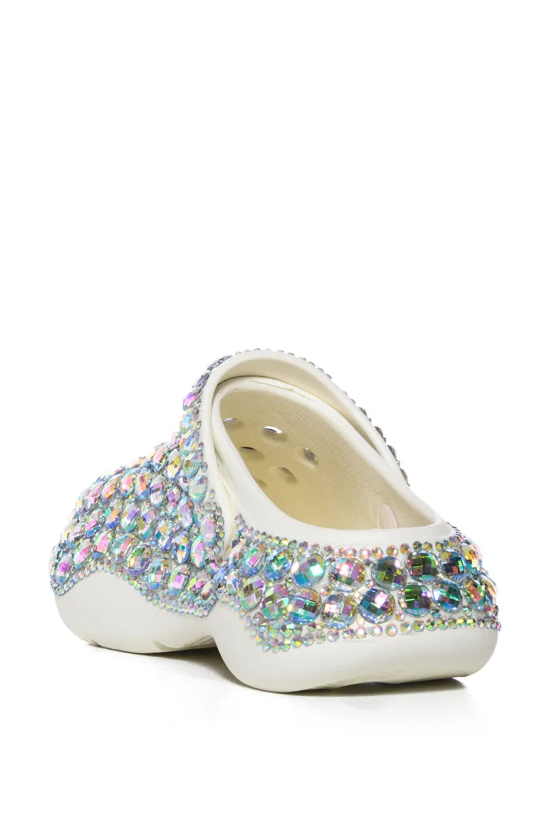 AZALEA WANG CARAWAY GEM EMBELLISHED FLAT IN MULTI