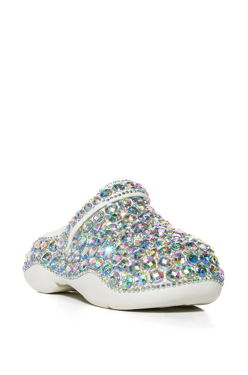 AZALEA WANG CARAWAY GEM EMBELLISHED FLAT IN MULTI