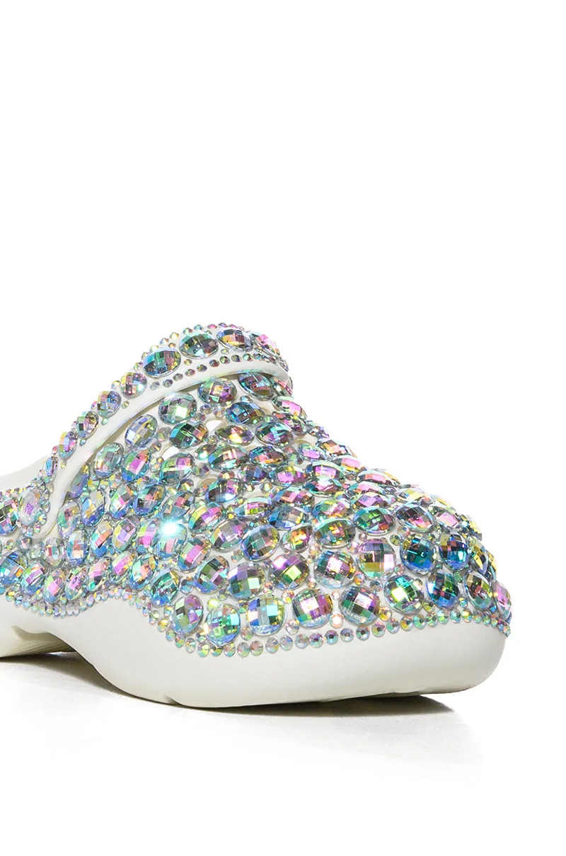 AZALEA WANG CARAWAY GEM EMBELLISHED FLAT IN MULTI