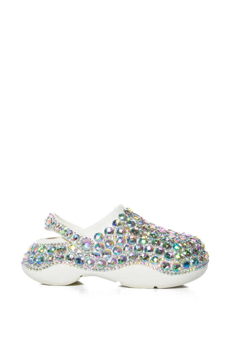 AZALEA WANG CARAWAY GEM EMBELLISHED FLAT IN MULTI