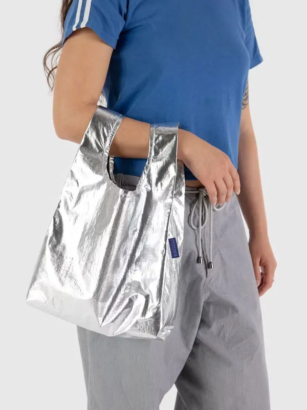 Baby Baggu: Metallic Silver