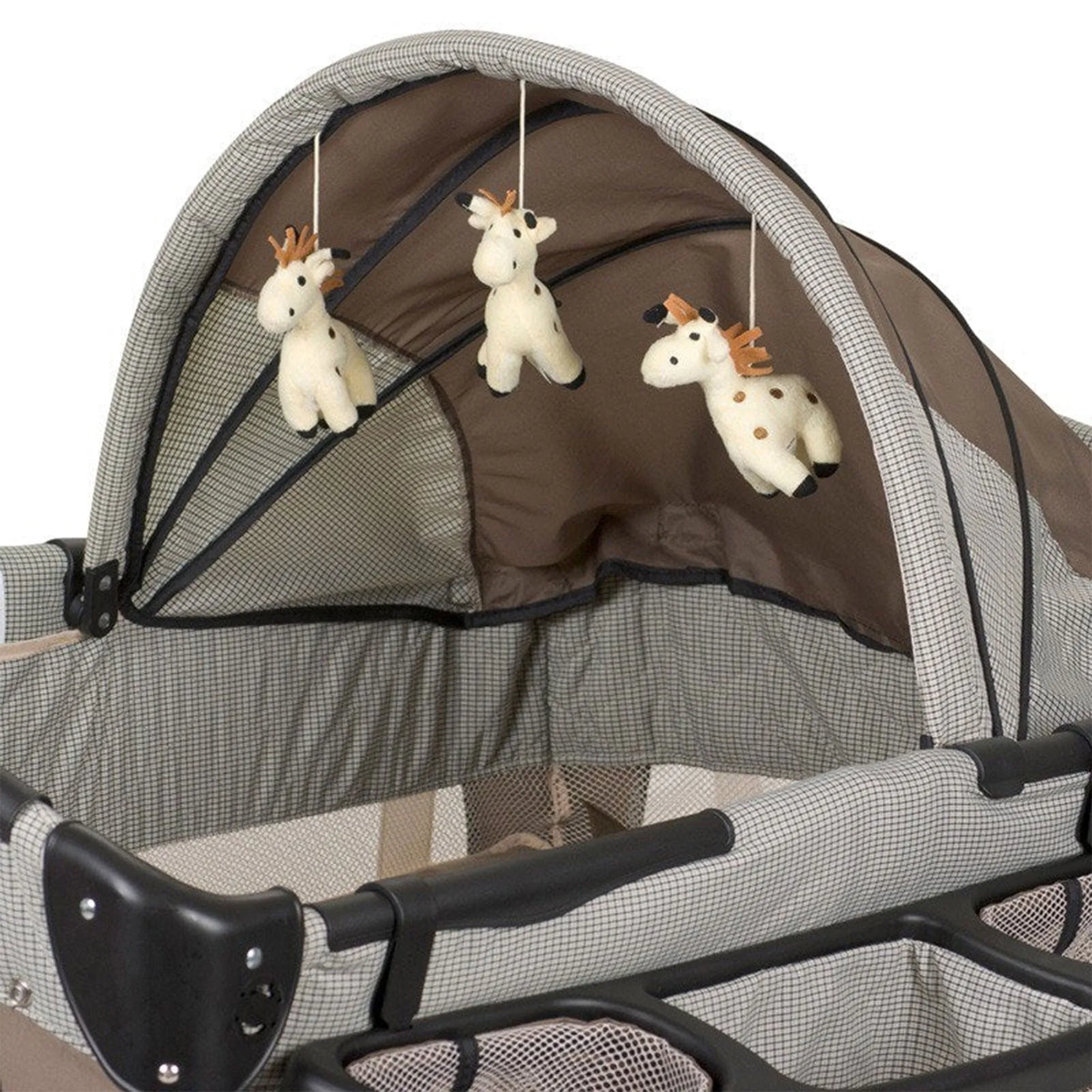 Baby Trend Deluxe Home Nursery Center with Music and Full Bassinet, Havenwood