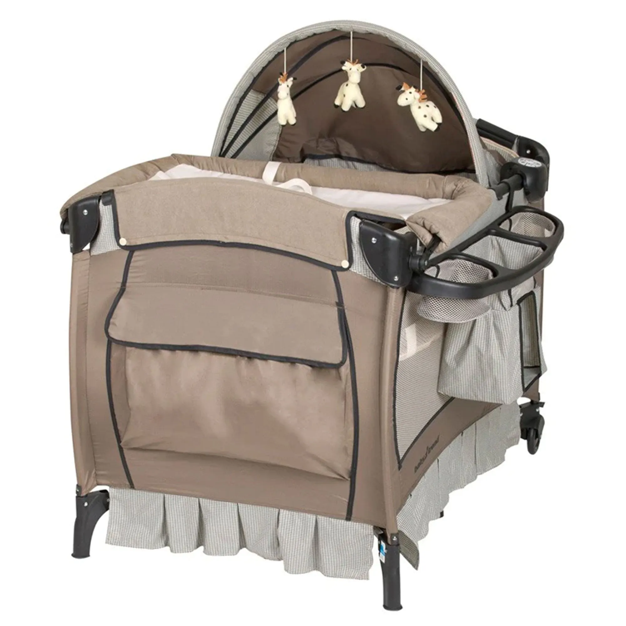 Baby Trend Deluxe Home Nursery Center with Music and Full Bassinet, Havenwood