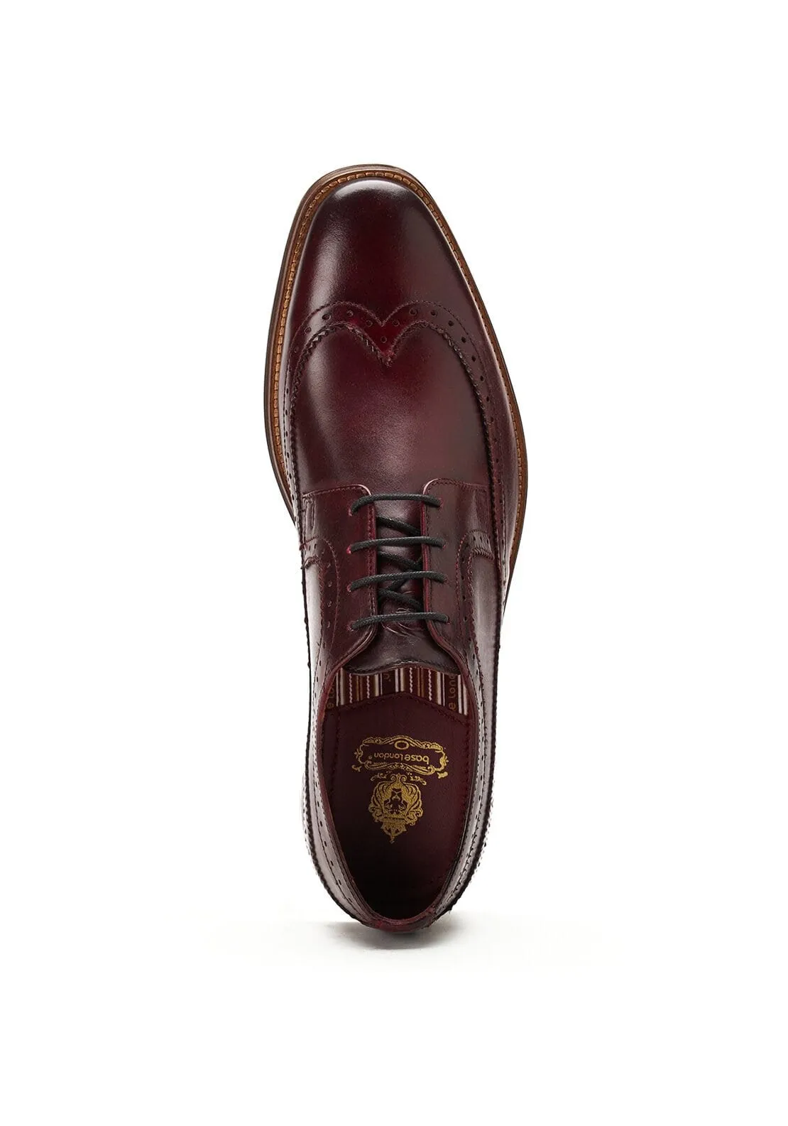 Base London Havisham Leather Brogues, Bordeaux