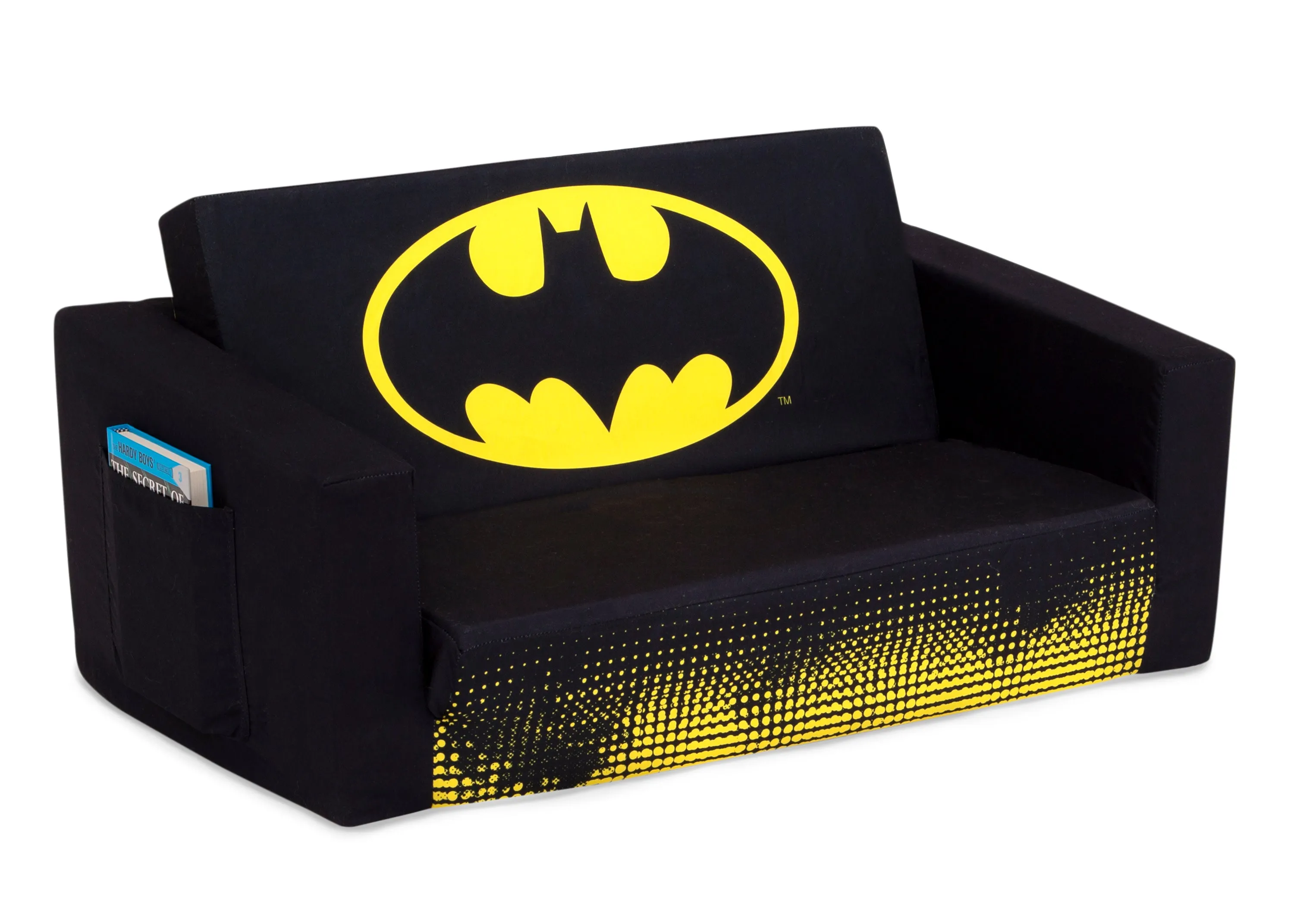 Batman Cozee Flip-Out Sofa - 2-in-1 Convertible Sofa to Lounger for Kids