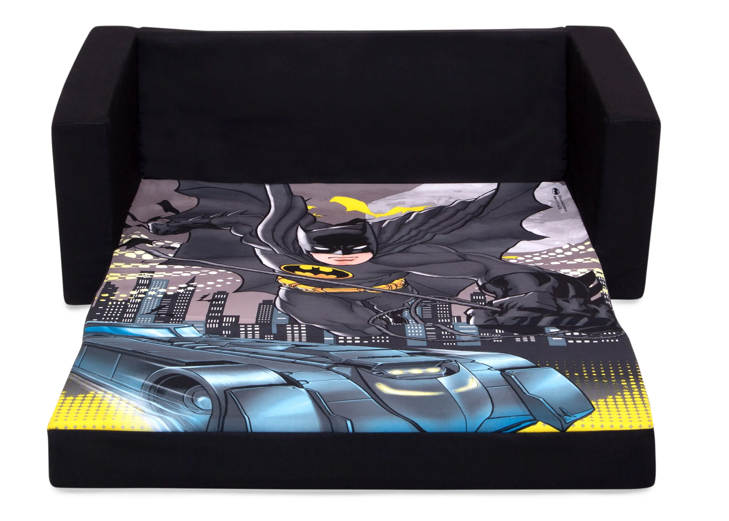 Batman Cozee Flip-Out Sofa - 2-in-1 Convertible Sofa to Lounger for Kids