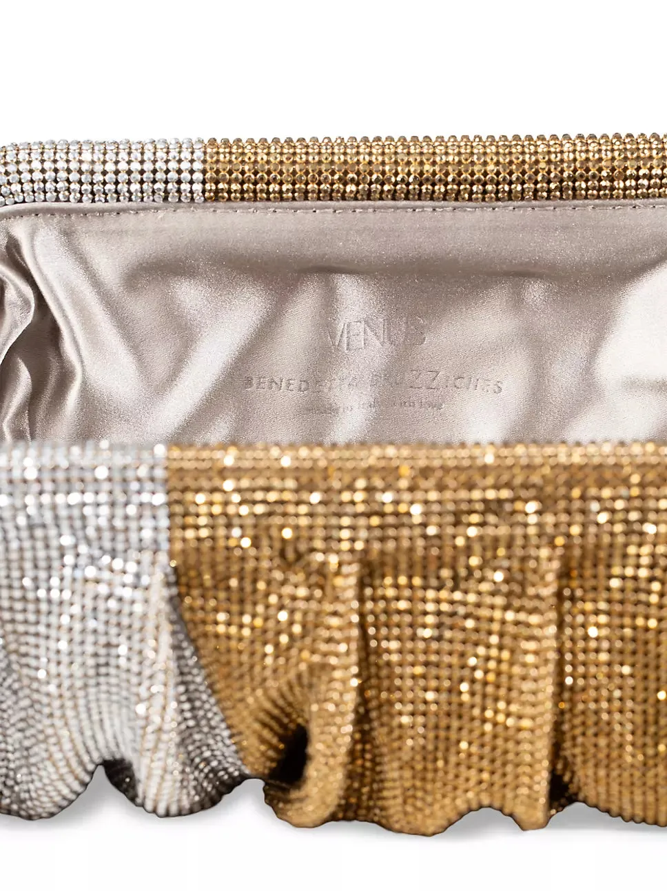 Benedetta Bruzziches
Venus La Grande Metallic gold 2 tone Clutch Bag