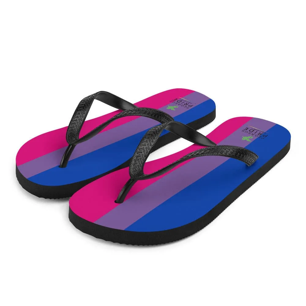 Bisexual Bi Pride Flag Flip Flops