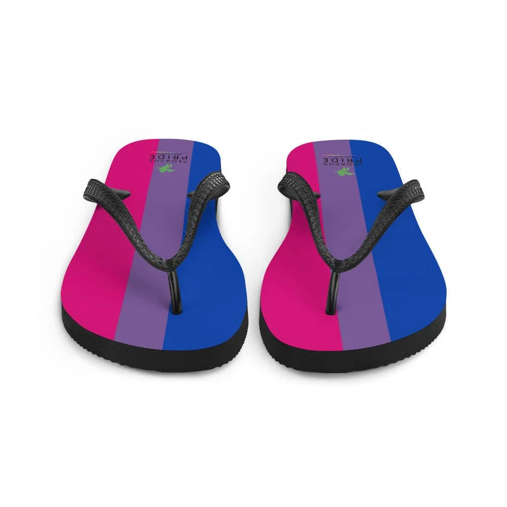 Bisexual Bi Pride Flag Flip Flops