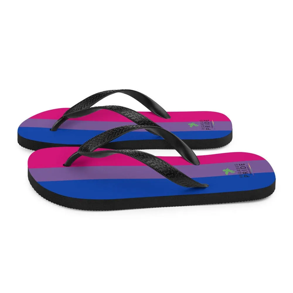 Bisexual Bi Pride Flag Flip Flops