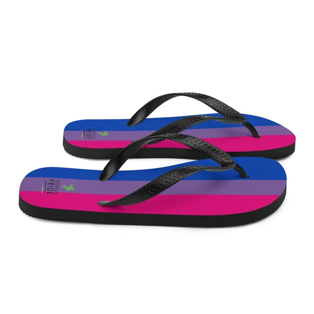 Bisexual Bi Pride Flag Flip Flops