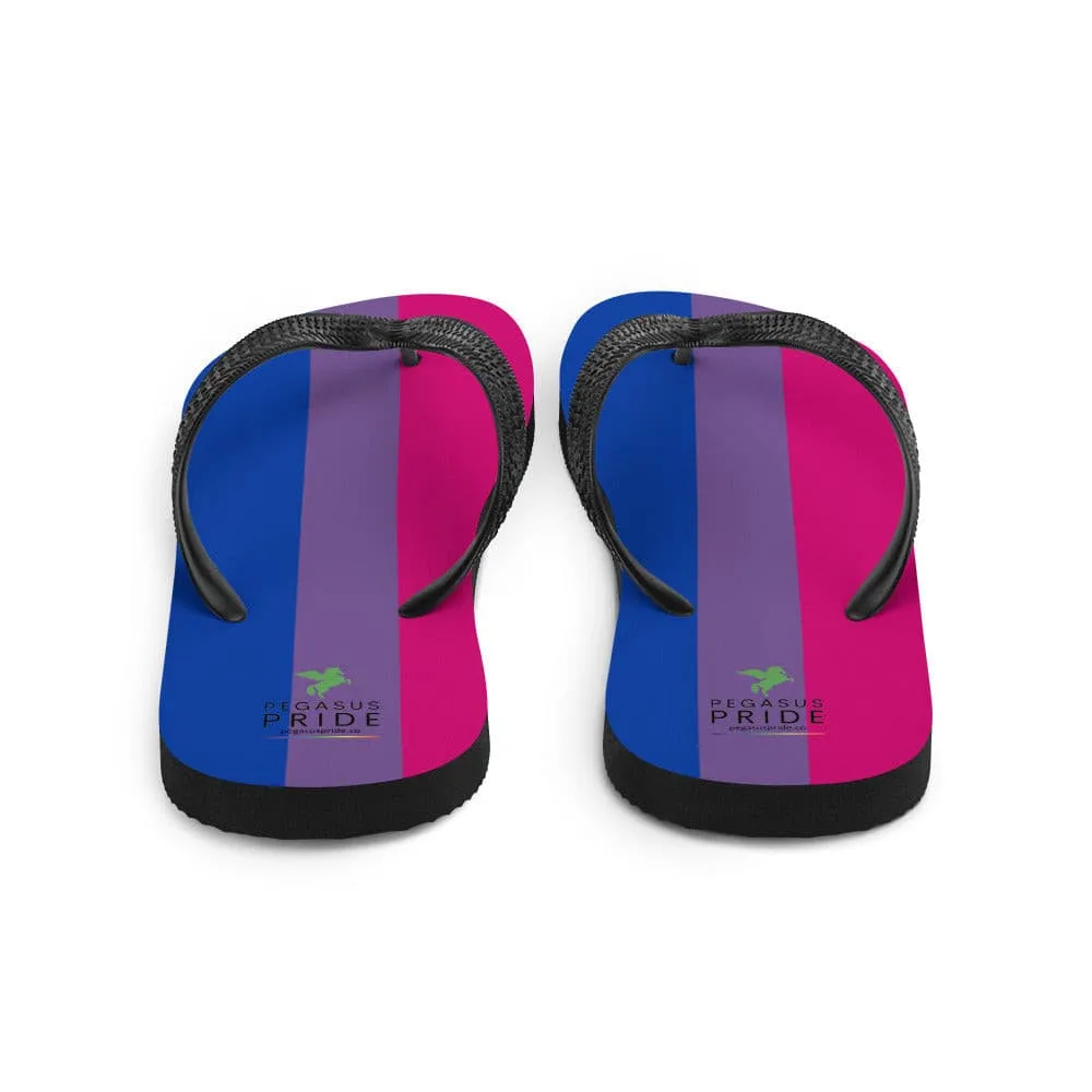 Bisexual Bi Pride Flag Flip Flops