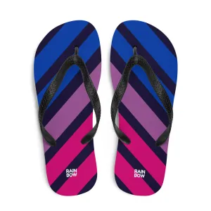 Bisexual Diagonal Stripe Flip-Flops