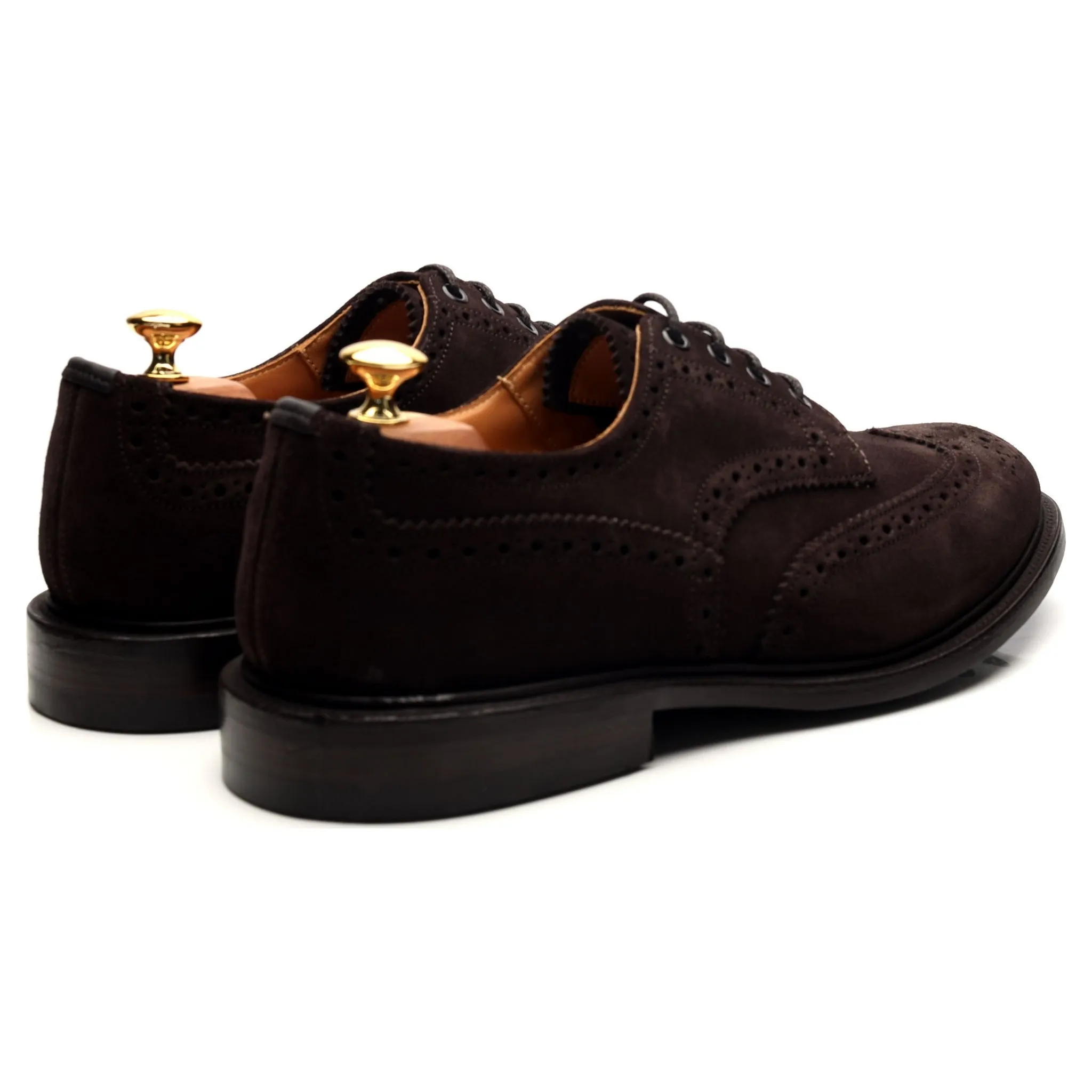 'Bourton' Dark Brown Suede Derby Brogues UK 11