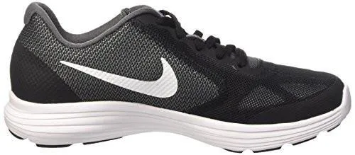 Boys Revolution 3 Gs Running Shoe Dark Grey/WhiteBlackPure Platinum 4.5Y