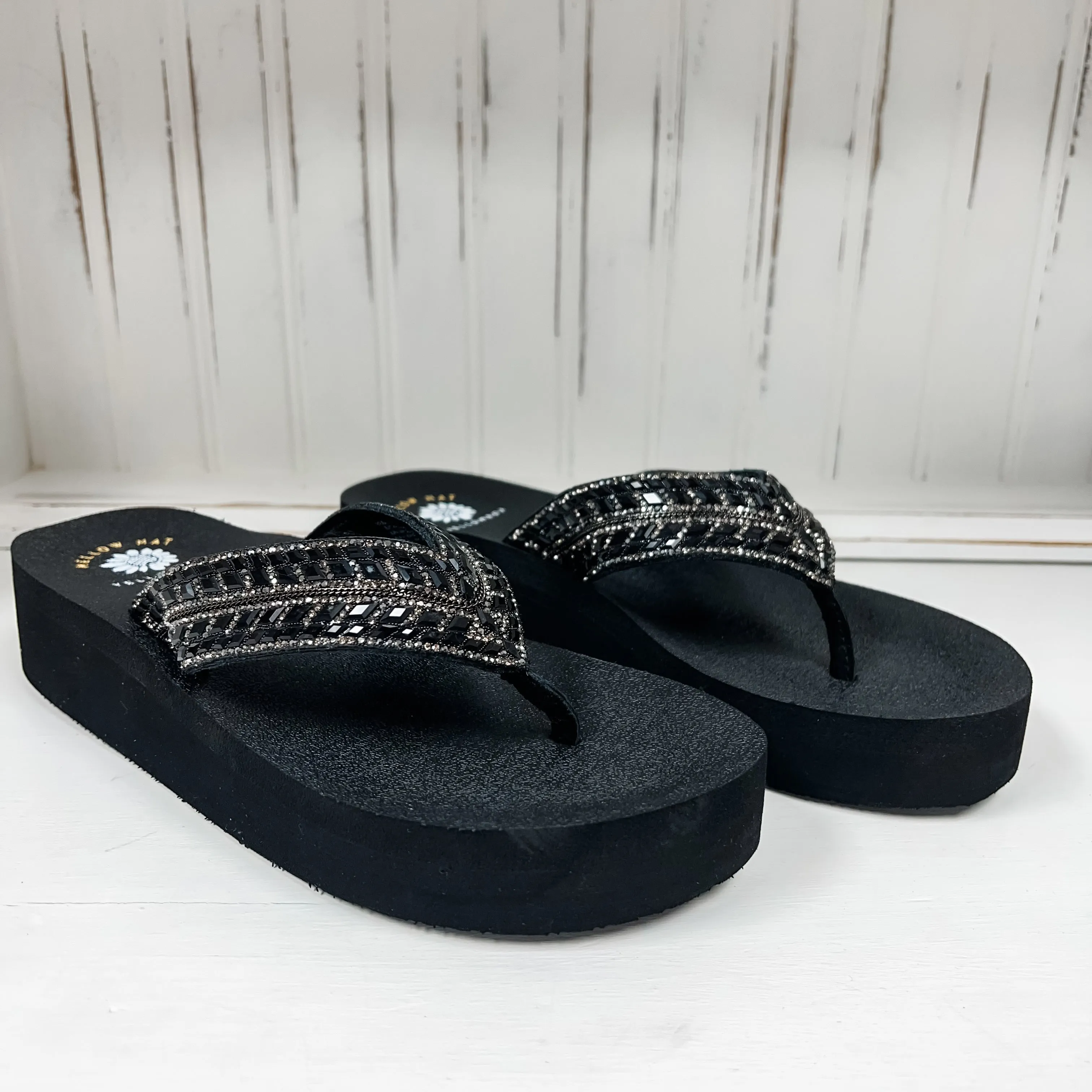 Brandy Flatform Sandal - Black