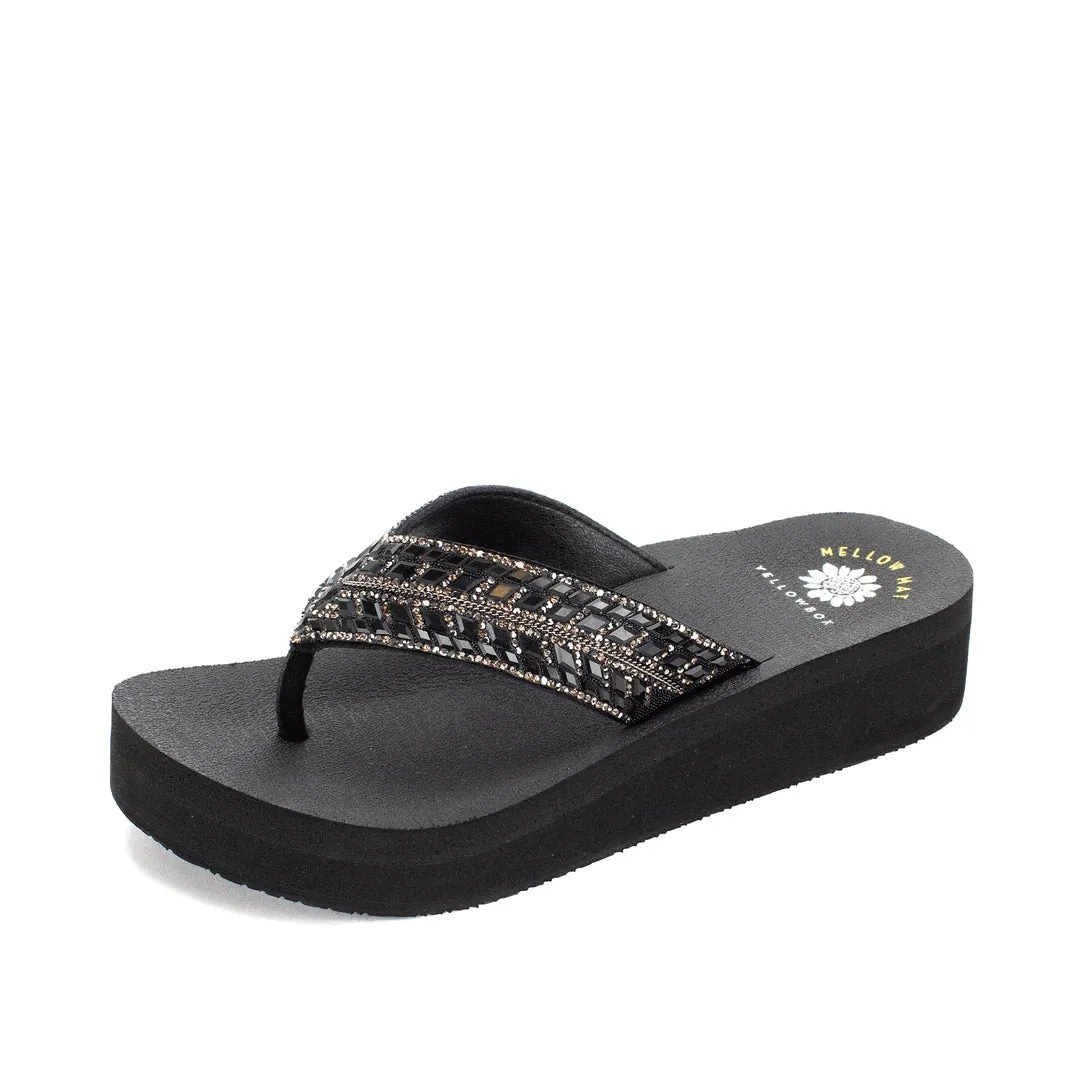 Brandy Flatform Sandal - Black