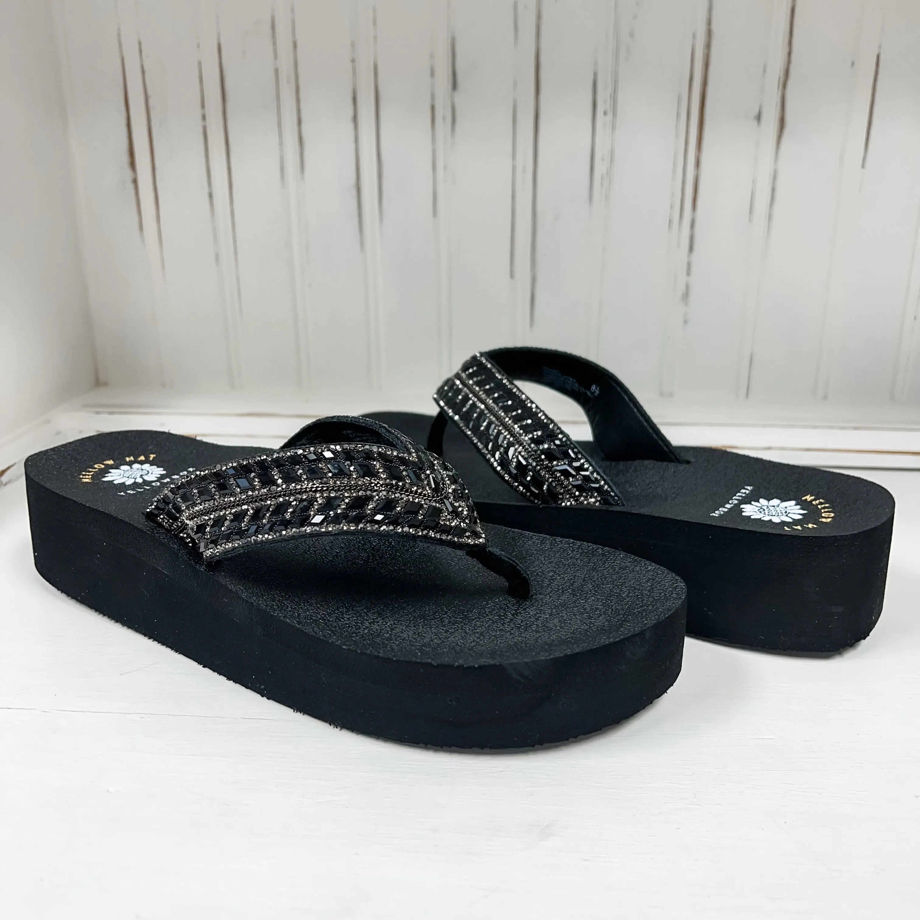 Brandy Flatform Sandal - Black